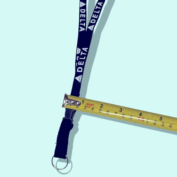 Delta Air Lines Official Black Lanyard Strap For ID & Keys New - Picture 14 of 16